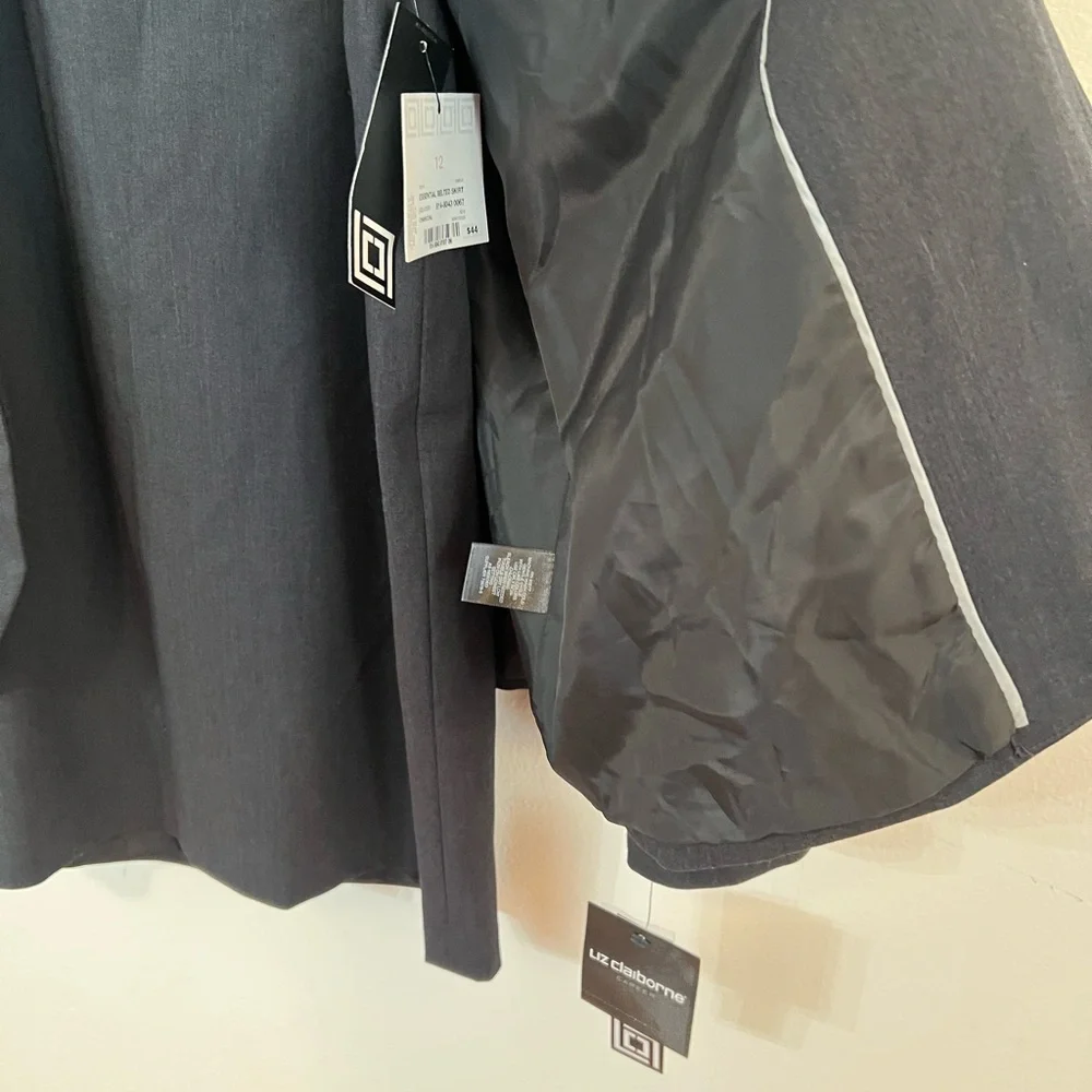 Liz Claiborne Charcoal Suit Set - Picture 3 of 10